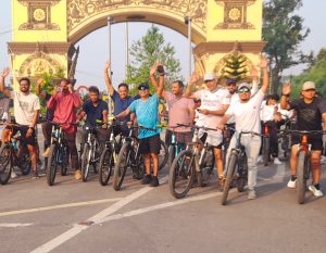 विश्व वातावरण दिवसमा वीरगंजमा विद्यार्थी सहभागितामा साइकल र्‍याली