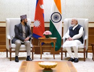रवि लामिछाने र भारतीय प्रधानमन्त्री मोदीबीच नयाँदिल्लीमा भेटवार्ता