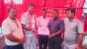 रक्तदान जीवनदान — बीरगन्जमा बृहत् खुला रक्तदान कार्यक्रममा ६० जनाद्वारा रक्तदान।